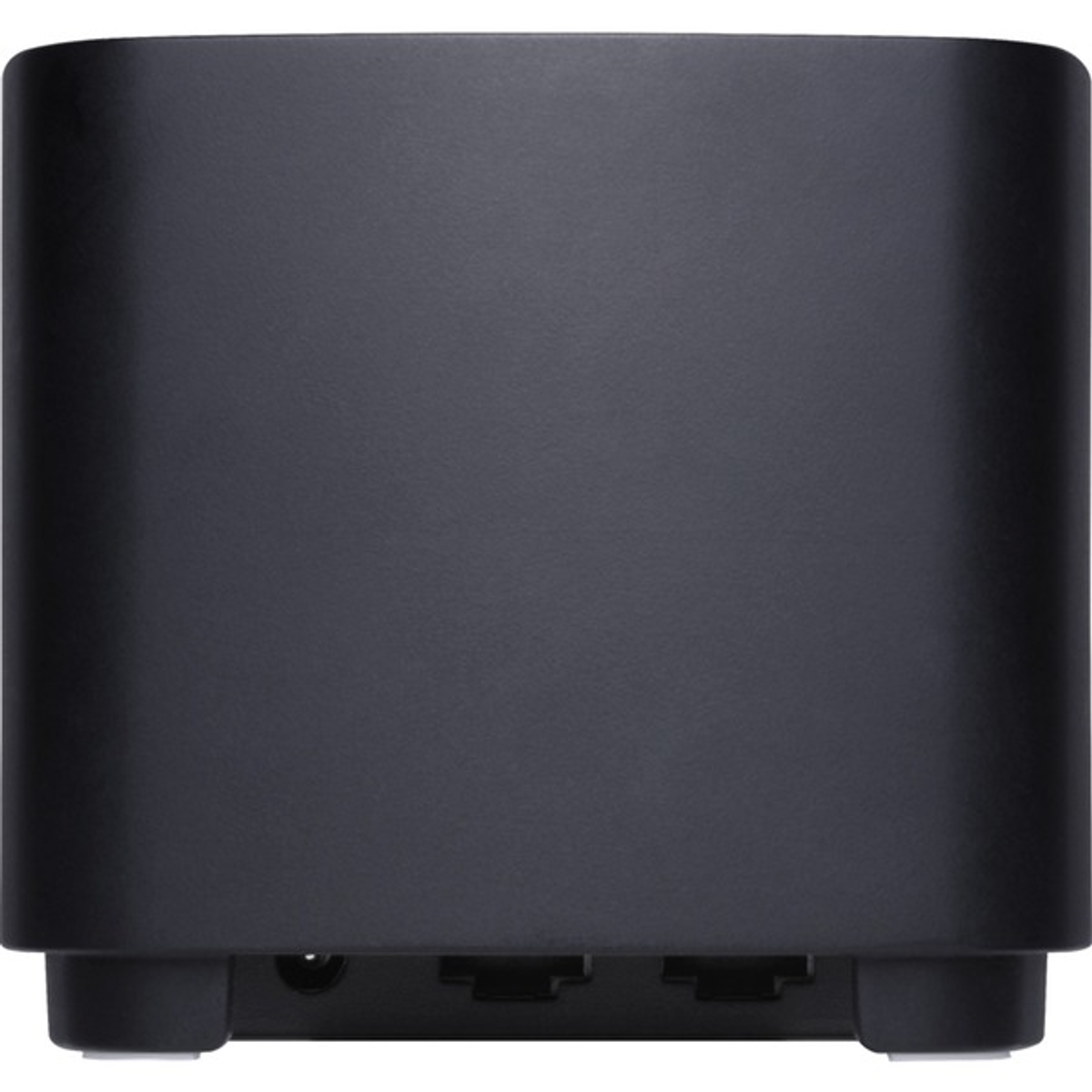 Dispositivo rectangular negro con puertos en la parte inferior.