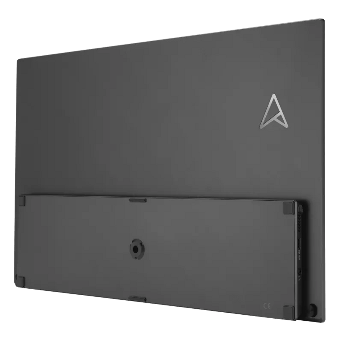 Tył ciemnoszarego laptopa Zenbook z logo Asus.