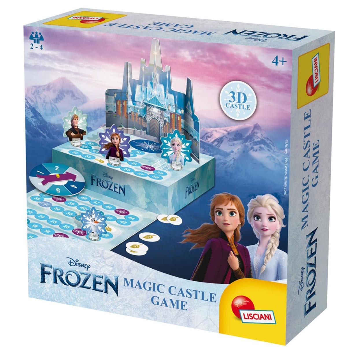 Spiel Lisciani DISNEY FROZEN Die 3D, mehrfarbig Castle Eiskönigin Magic Lernspiele,
