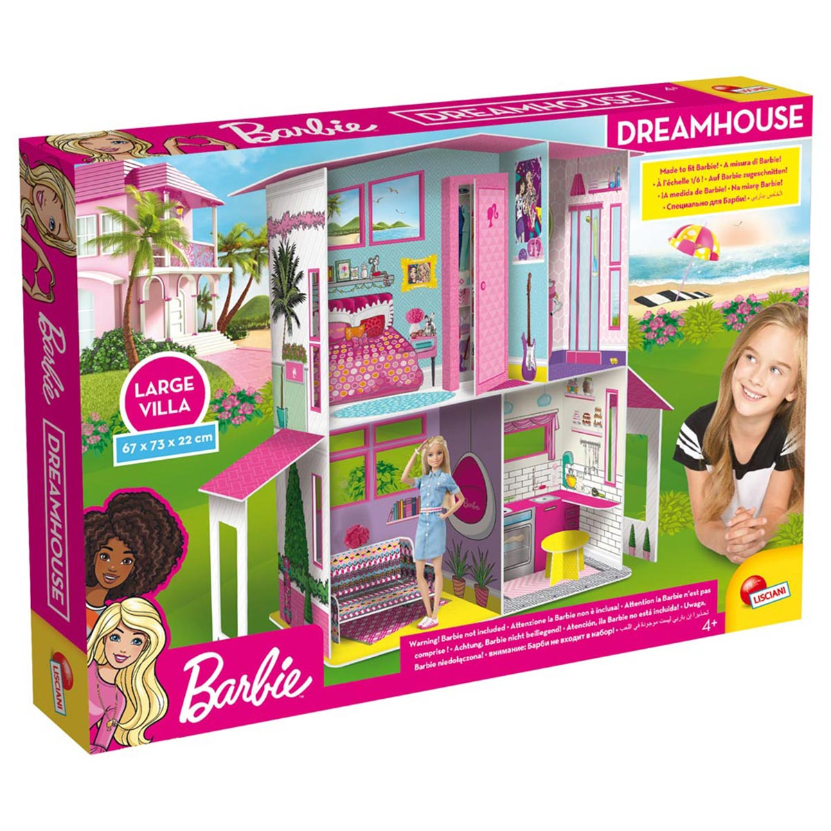 BARBIE Barbie 2-Stöckiges Traumhaus, Lisciani Barbie von Lernspiele, mehrfarbig