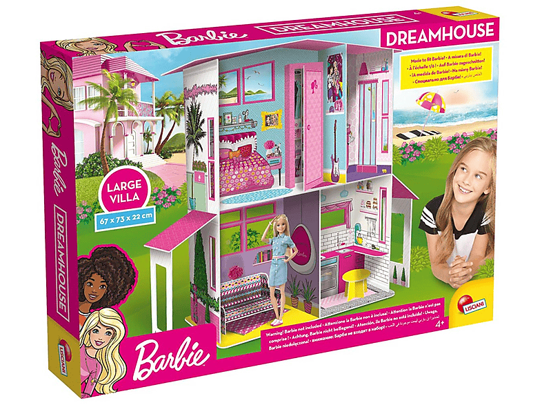 BARBIE Barbie 2-Stöckiges Traumhaus, Barbie von Lisciani Lernspiele, mehrfarbig