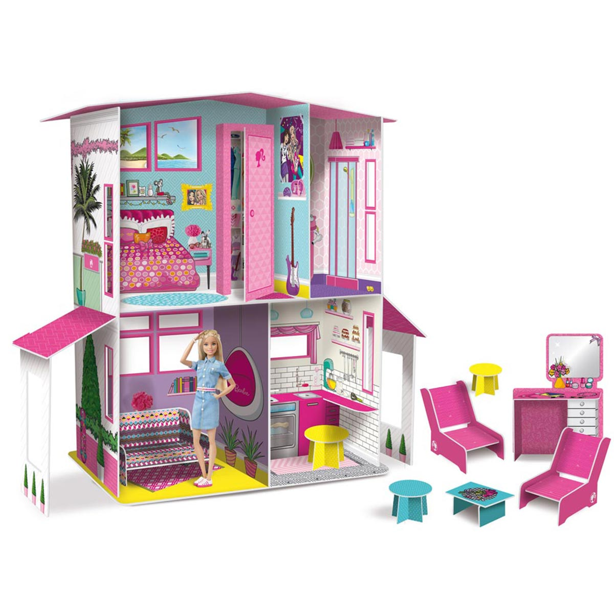 BARBIE Barbie 2-Stöckiges Traumhaus, Barbie Lisciani von mehrfarbig Lernspiele
