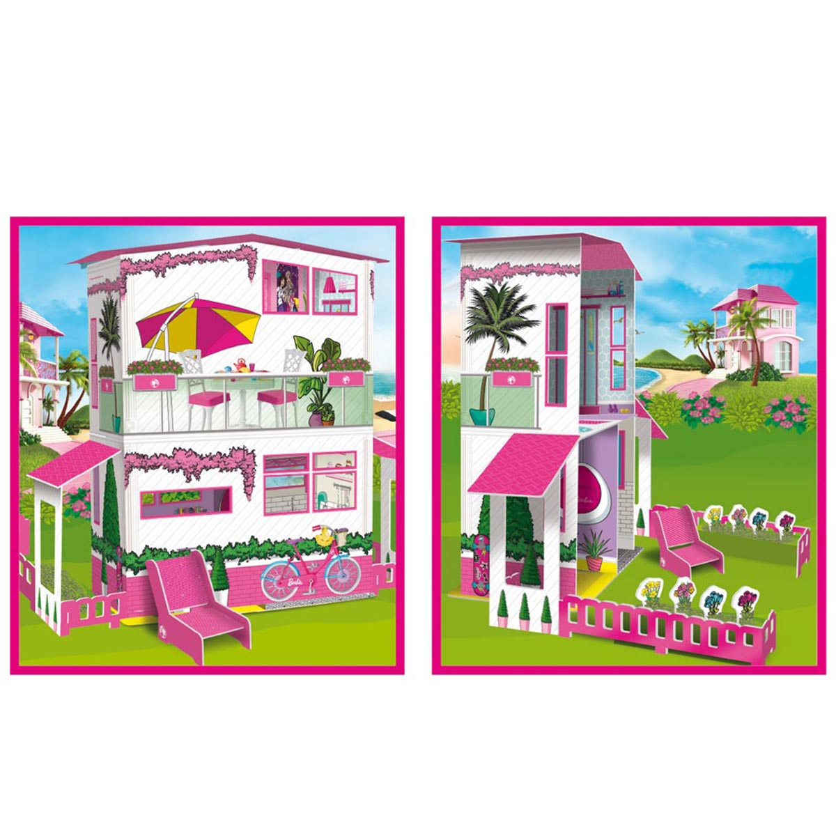 BARBIE Barbie 2-Stöckiges Traumhaus, Lisciani Barbie von Lernspiele, mehrfarbig