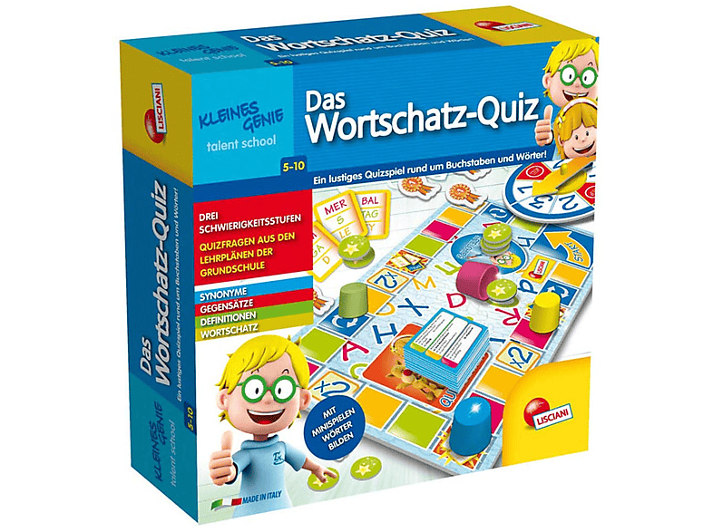 Quiz, LERNEN mehrfarbig Wortschatz Lisciani CO & Lernspiele, von Kleines Genie