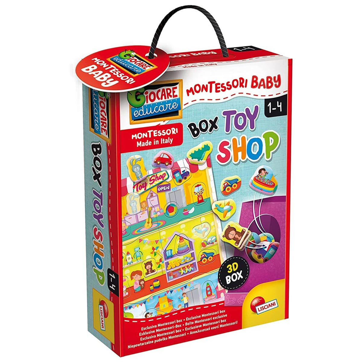 & Lisciani Spielebox LERNEN Baby Lernspiele, Montessori CO Spielzeugladen, mehrfarbig von