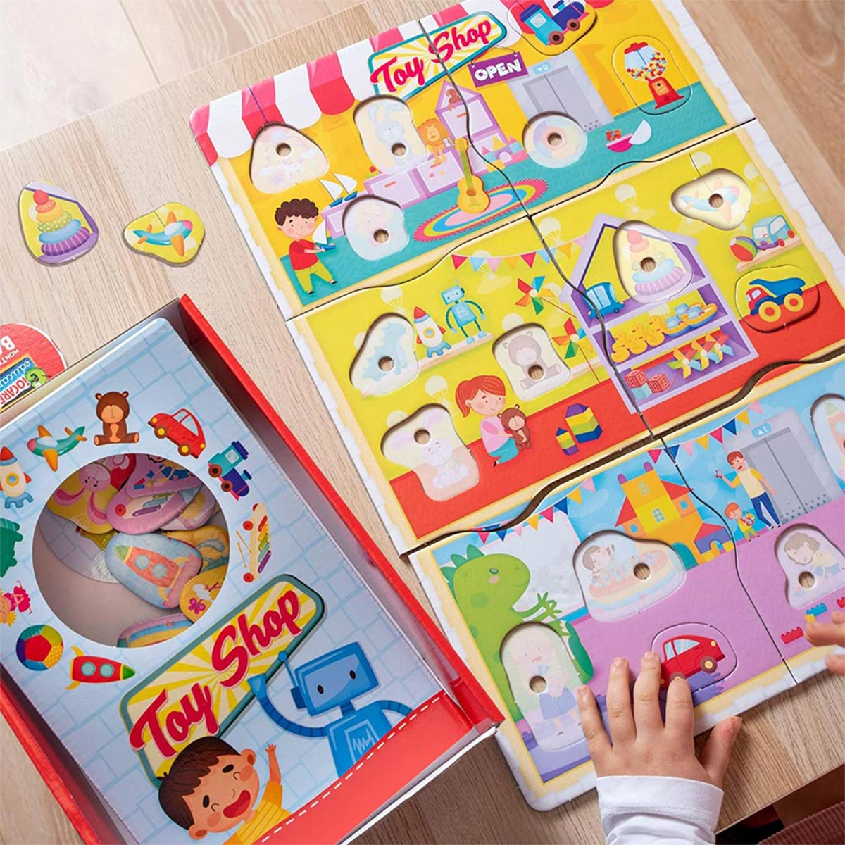 von Lernspiele, Spielebox Spielzeugladen, CO Baby Montessori LERNEN Lisciani mehrfarbig &