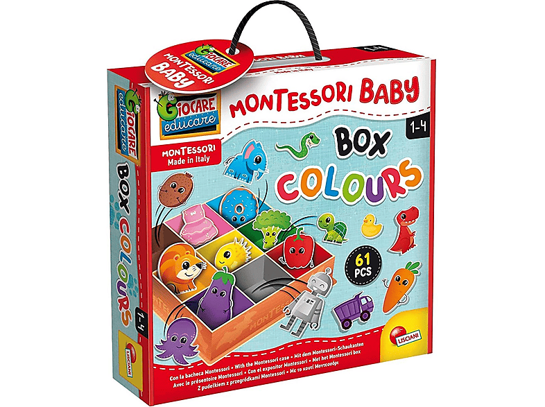 LERNEN & Spielbox CO Farbzuordnung, von mehrfarbig Lernspiele, Montessori Lisciani