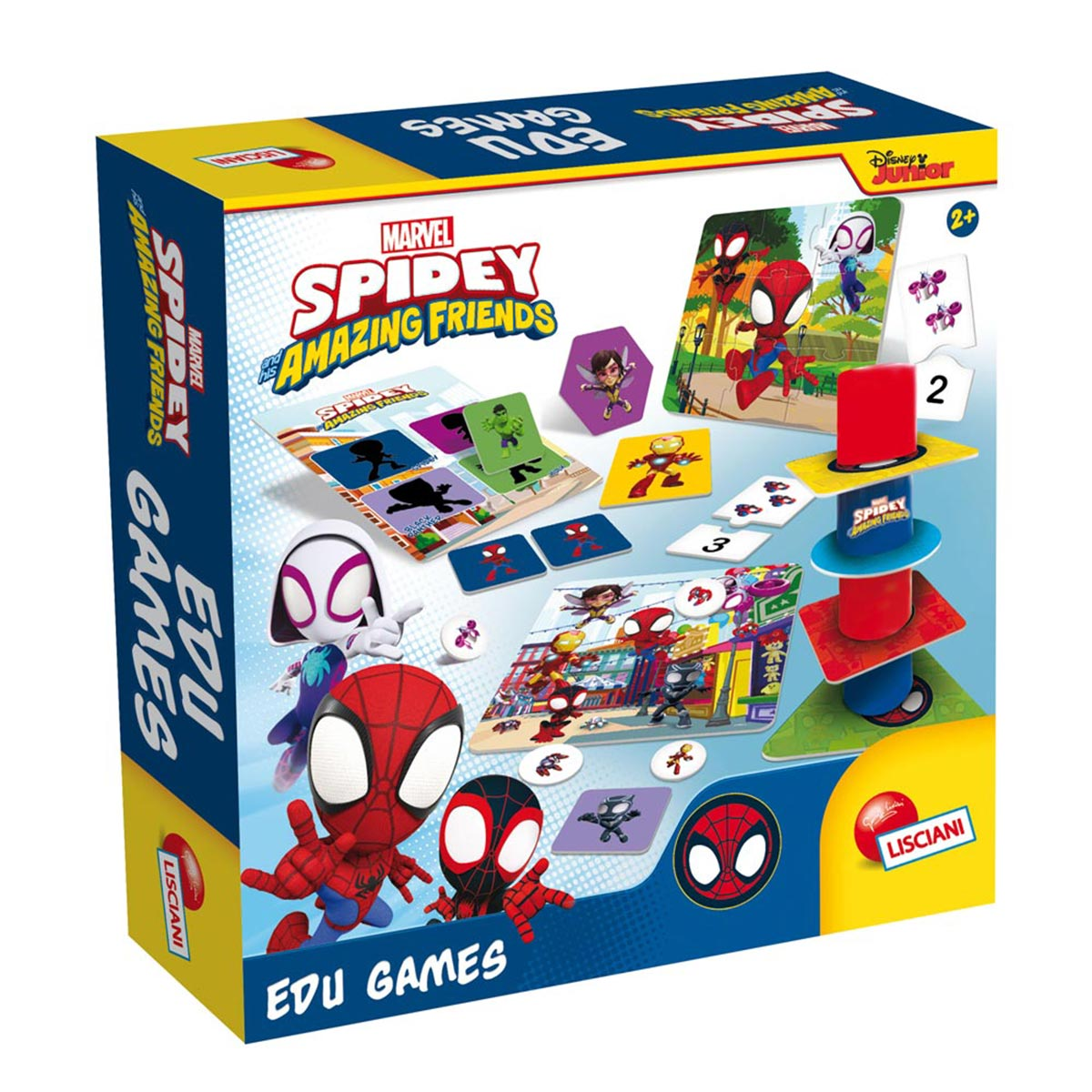 SPIDERMAN Spidey Lisciani von Lernspiele, mit Spielen, mehrfarbig Lernspielsammlung 10
