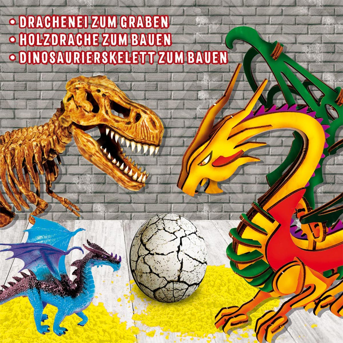 WOOZLE Lernspiele, LERNEN Dinosaurier Lisciani und CO & GOOZLE, Drachen mehrfarbig von