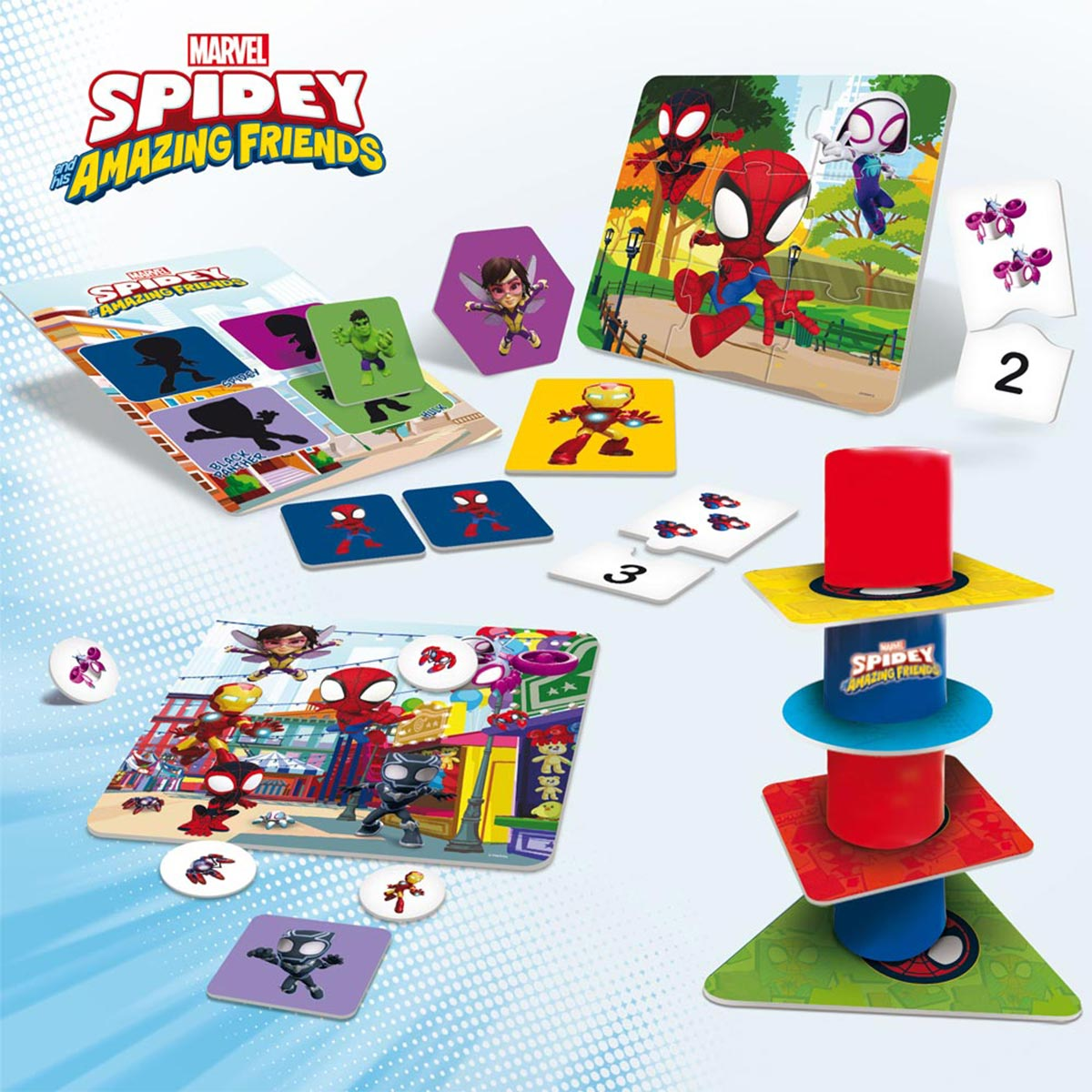 SPIDERMAN Lernspielsammlung mit 10 Spielen, mehrfarbig Spidey Lisciani von Lernspiele