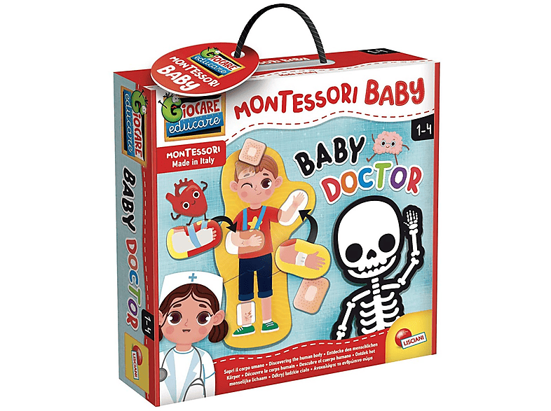 LERNEN Kleiner Montessori Spielebox CO Doktor, Lisciani Lernspiele, von Baby mehrfarbig &