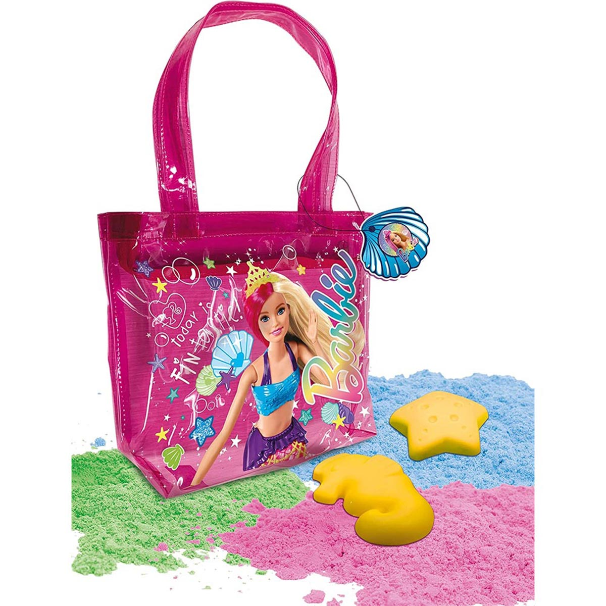 Lisciani mehrfarbig Strandtasche Lernspiele, Sand, Barbie mit BARBIE
