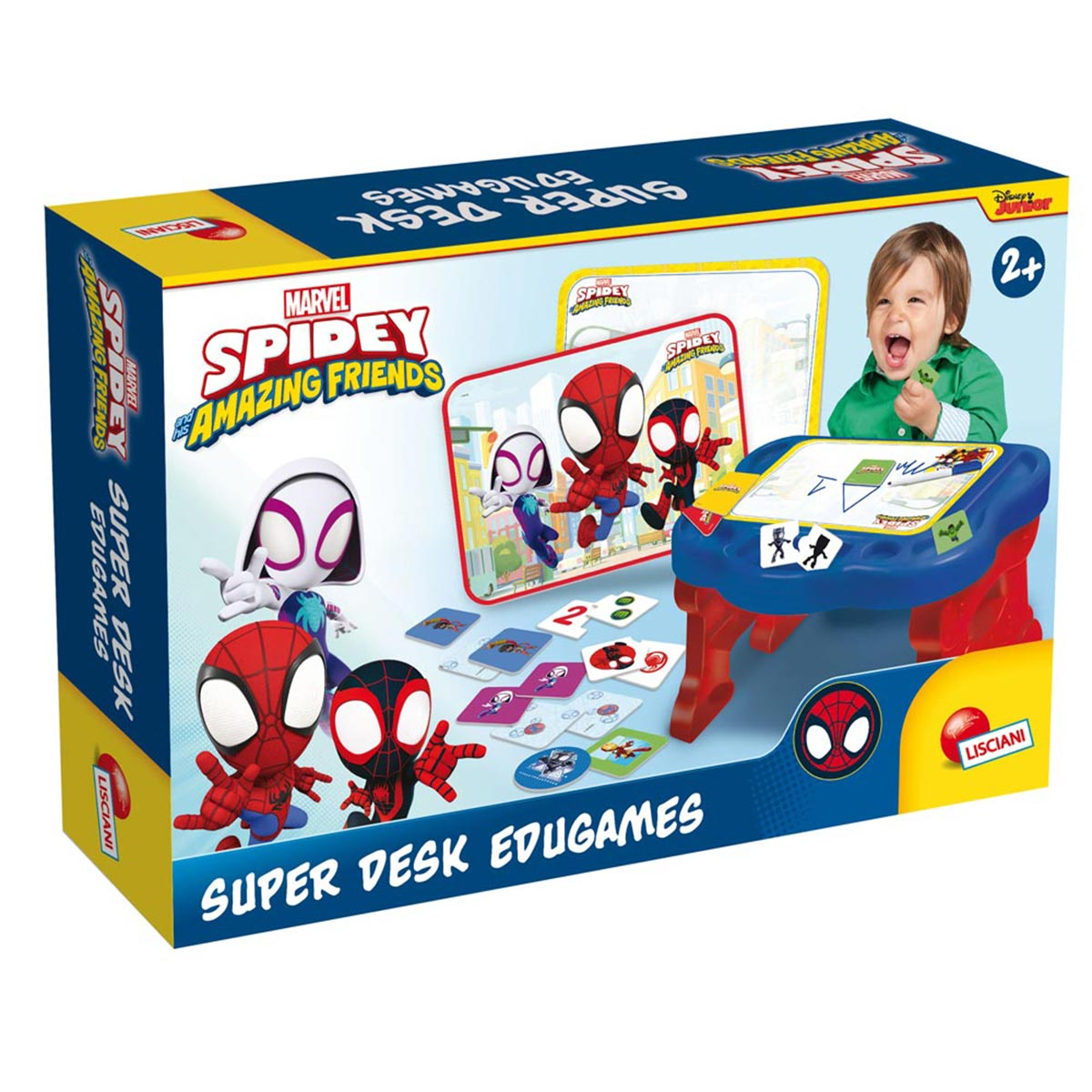 SPIDER-MAN Lernspieltisch mit über Lernspiele, Spielen, 10 Lisciani Spidey mehrfarbig