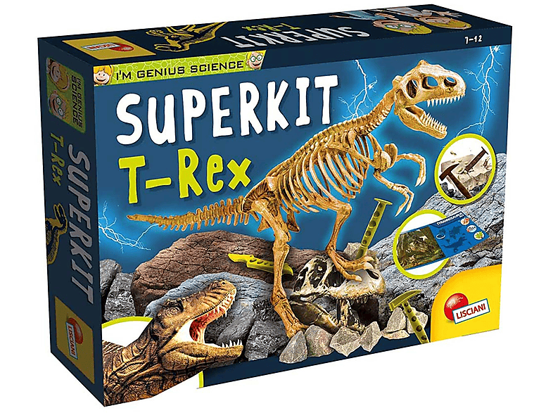 LERNEN & CO Super Entdecker Kit T-Rex, Kleines Genie Lisciani Lernspiele, mehrfarbig | Lernspiele