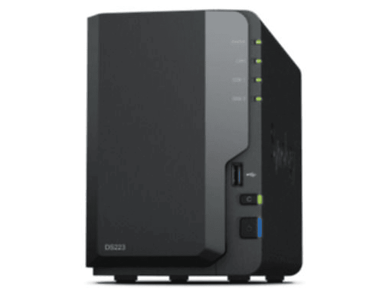CAPTIVA NAS Server S75-440 (Synology DS223 / 2GB RAM / 2-Bay 12TB mit 2x 6 TB WD Red Plus) 12 TB 3,5 Zoll
