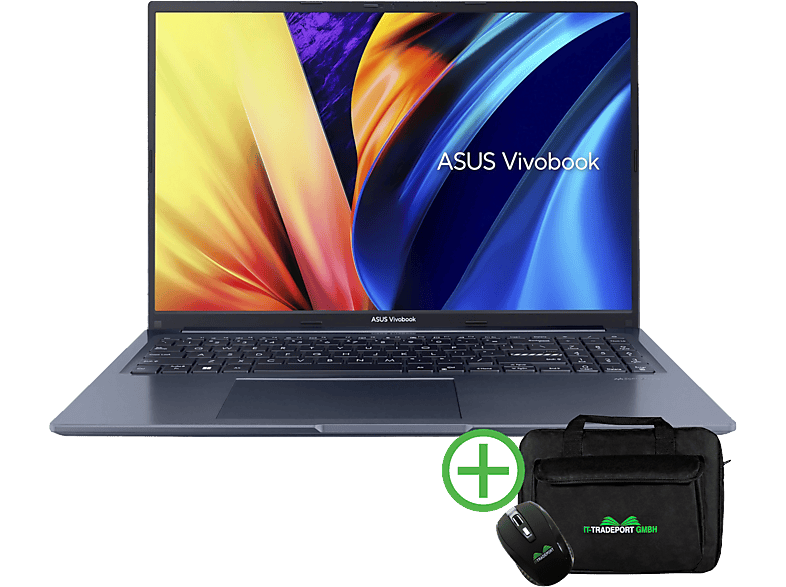 ASUS VivoBook X Series, fertig eingerichtet, Notebook Zoll Xe SSD, RAM, Display, Blue GB Quiet GB Graphics mit 500 Core™ Prozessor, Intel® 12 Iris Intel i5 G7, 16