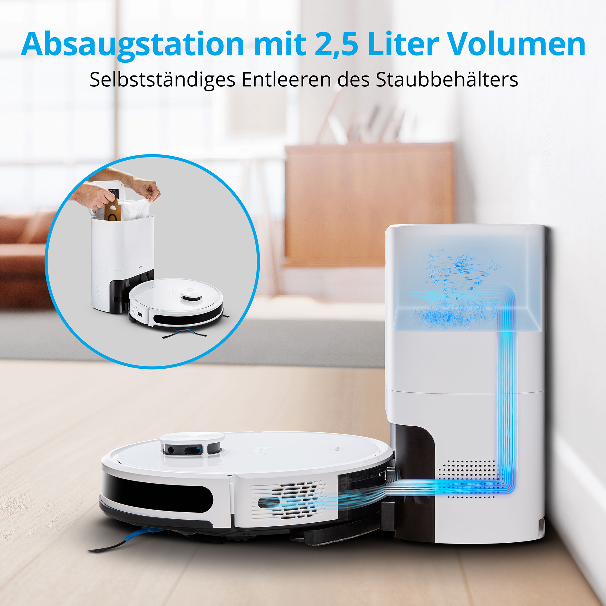 MEDION X20 SW+ aspirapolvere robot, 25 W
