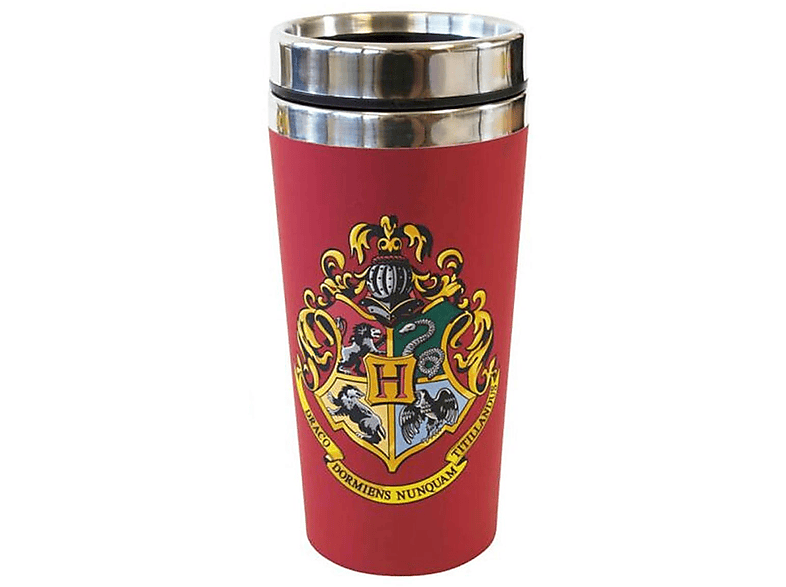 HARRY POTTER [400ml] Trinkbecher Wappen Hogwarts - Reisebecher rot