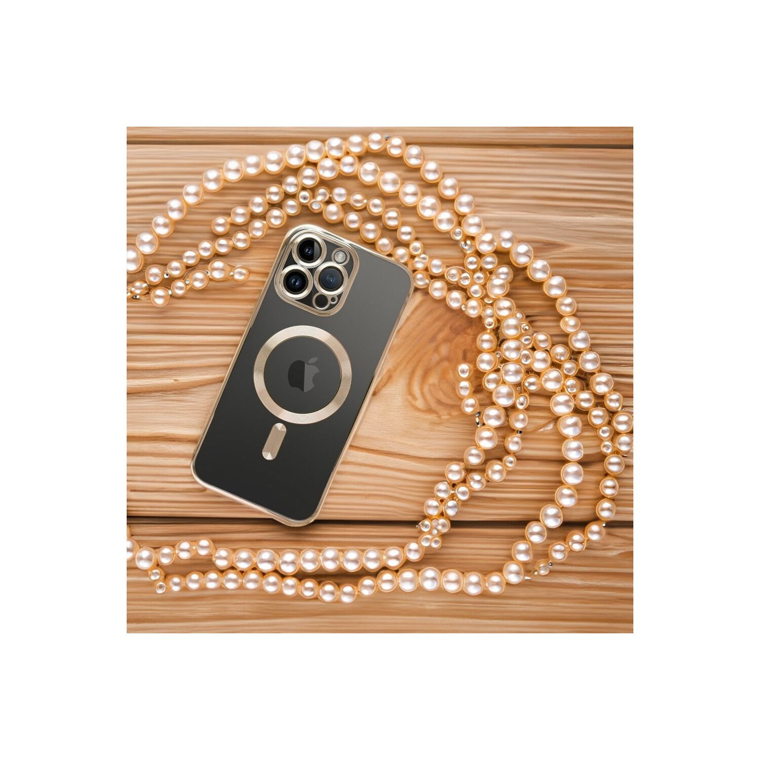 Kameraschutz, Gold Apple, Backcover, mit Hülle COFI MagSafe 13, iPhone
