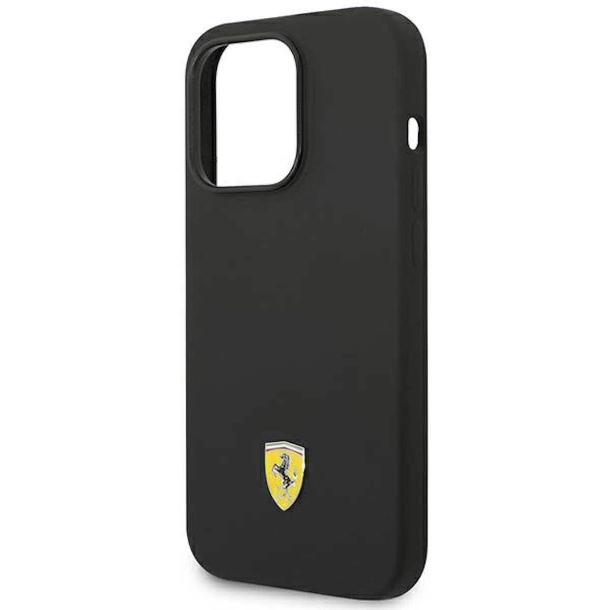 Apple, Pro Max, Schwarz Hülle, FERRARI Metal Backcover, iPhone 14 Hardcase Magsafe Logo