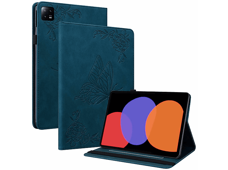 WIGENTO Aufstellbare KunstLeder Tasche Schmetterling Style, Full Cover