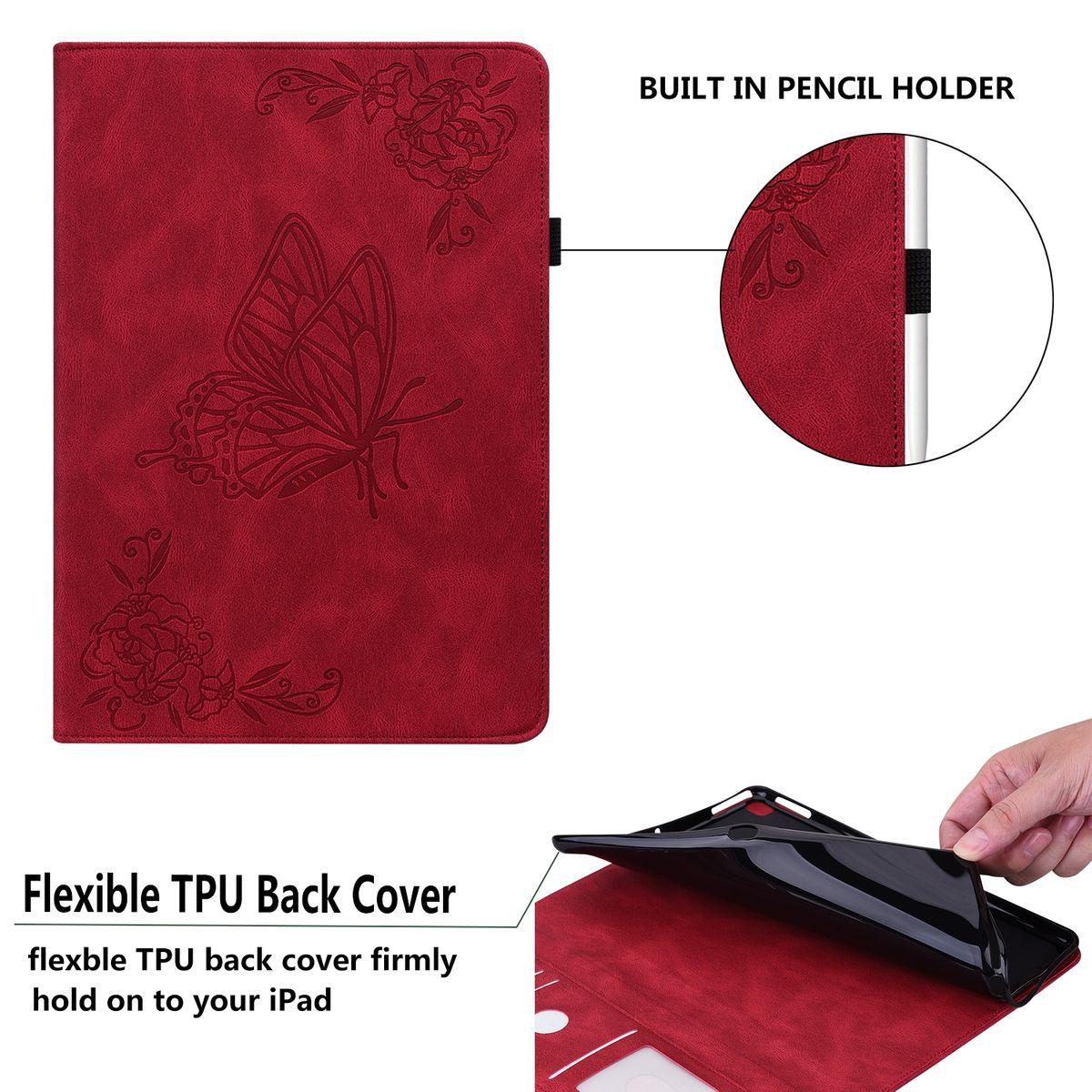 Rot Pad Full Cover, 6 Schmetterling Pro Style, 11 Kunst-Leder Tasche Aufstellbare / Xiaomi, WIGENTO Zoll, 6 Pad