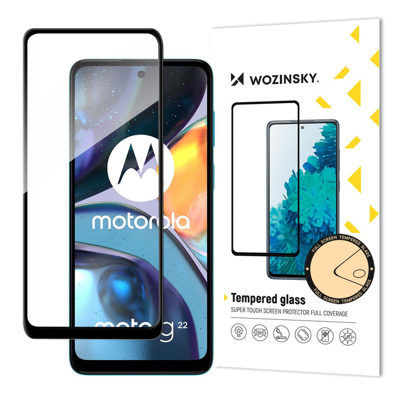 Curved Motorola Schutz Moto G23 Motorola kompatibel Abdeckung Displayschutz(für Glas 5D Klebend Vollständig G23) / G13 Moto und mit / Folie G13 COFI