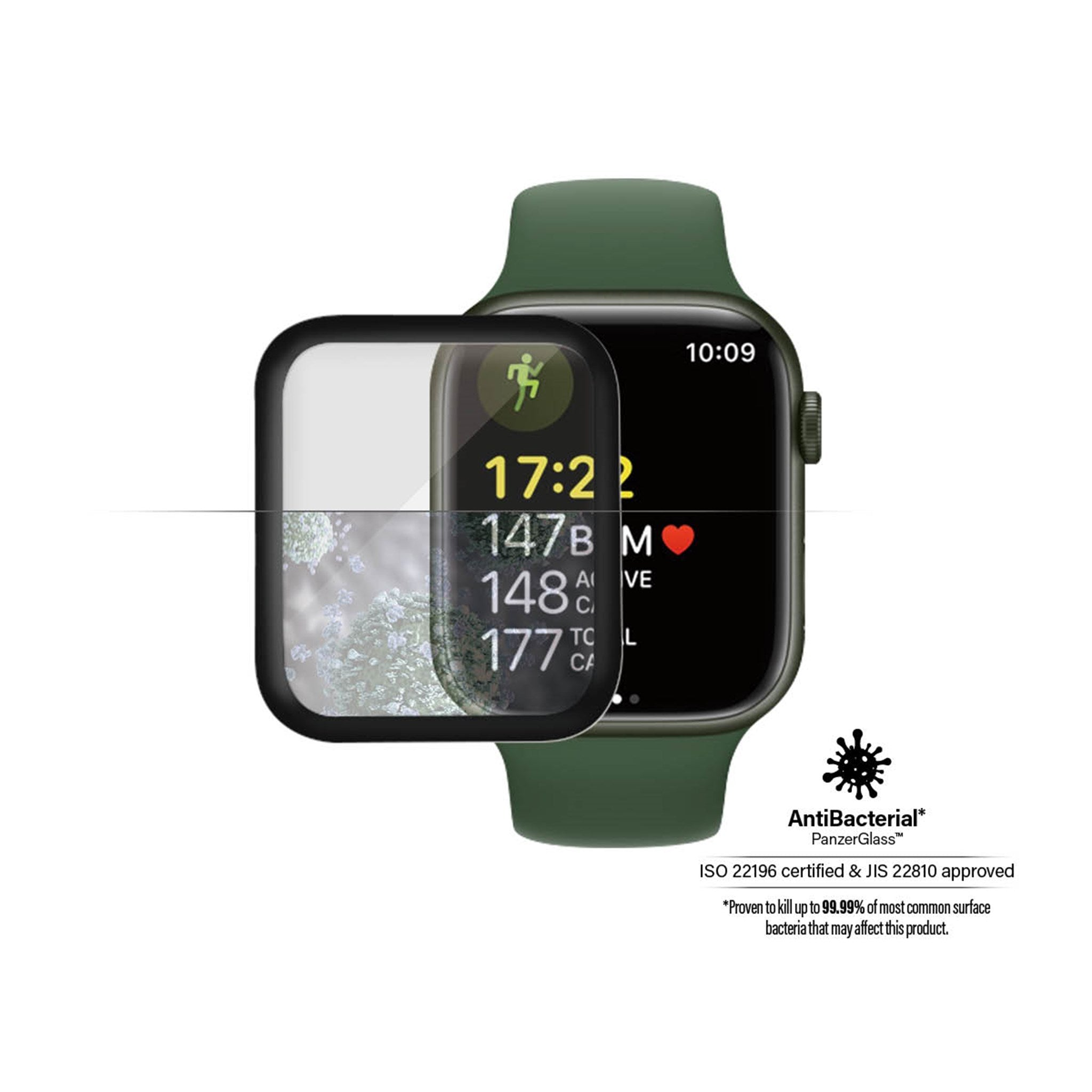Klar, 41mm, Series Transparent Displayschutz, Watch 7 PANZERGLASS Apple,