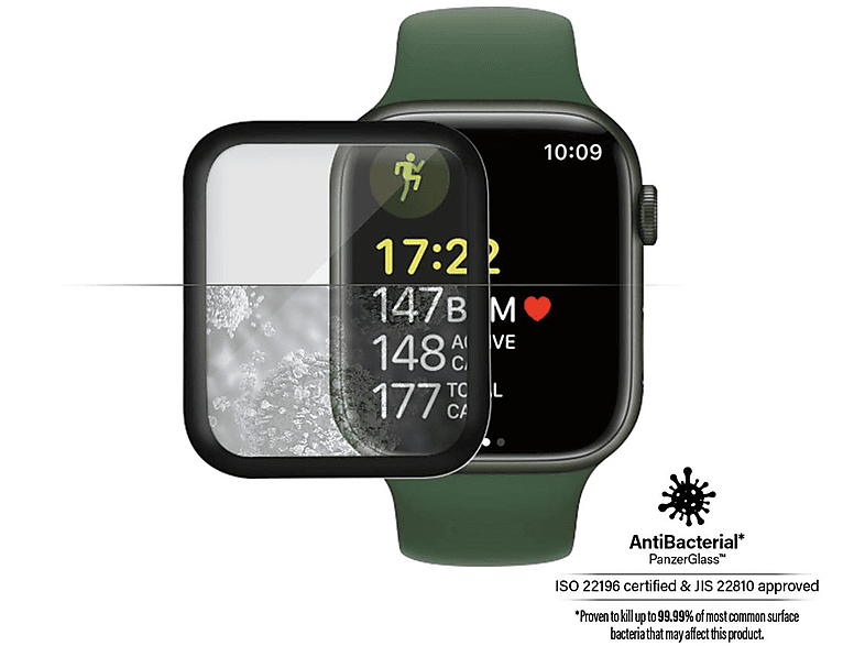 41mm, PANZERGLASS Watch Klar, Apple, Displayschutz, 7 Series Transparent