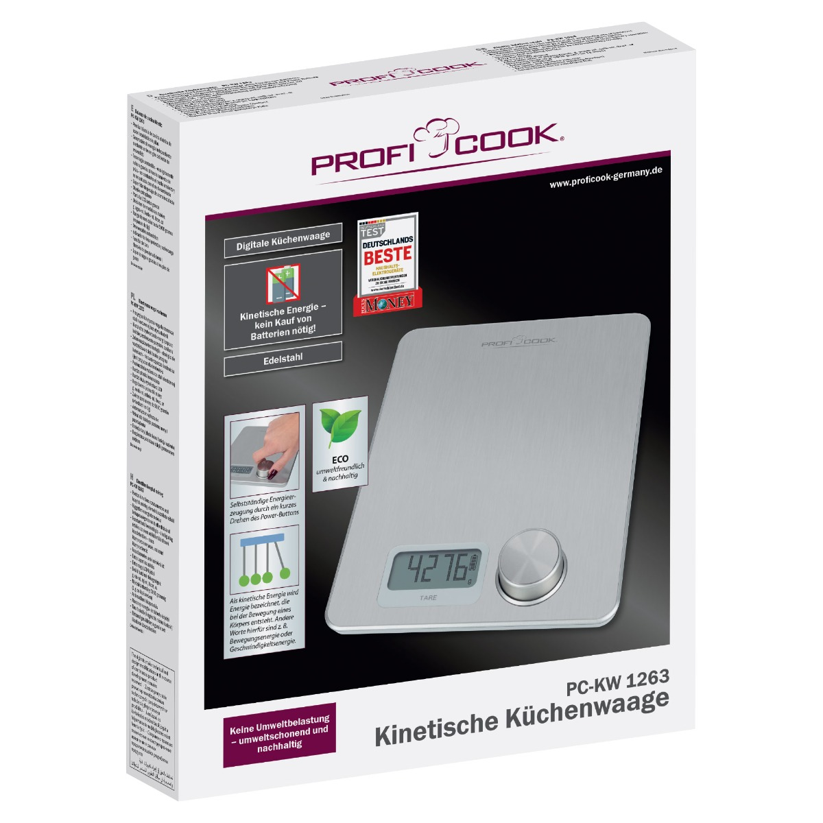PROFICOOK PC-KW (Max. Küchenwaage 5 1263 Tragkraft: kg