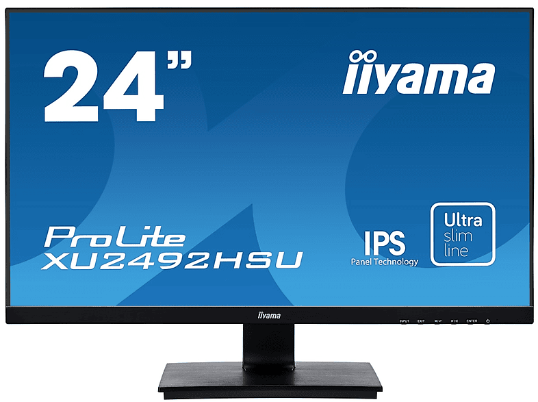IIIYAMA XU2492HSU-B1 23,8 Zoll Full-HD Monitor (6 ms Reaktionszeit , 75 , 60 Hz nativ)