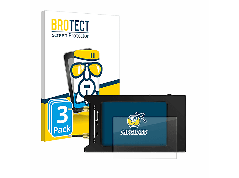 BROTECT 3x Airglass klare Schutzfolie(für NanoVNA H4)