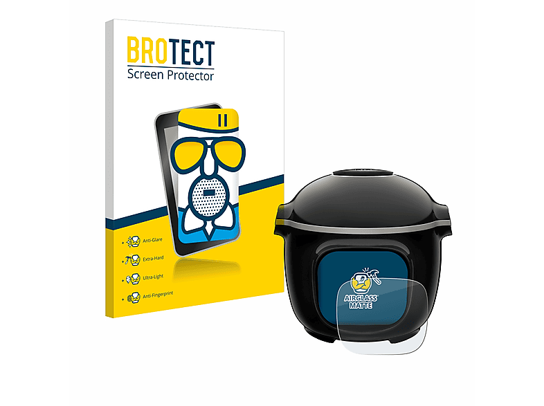 BROTECT Airglass matte Schutzfolie(für Krups Cook4me Touch Wifi)