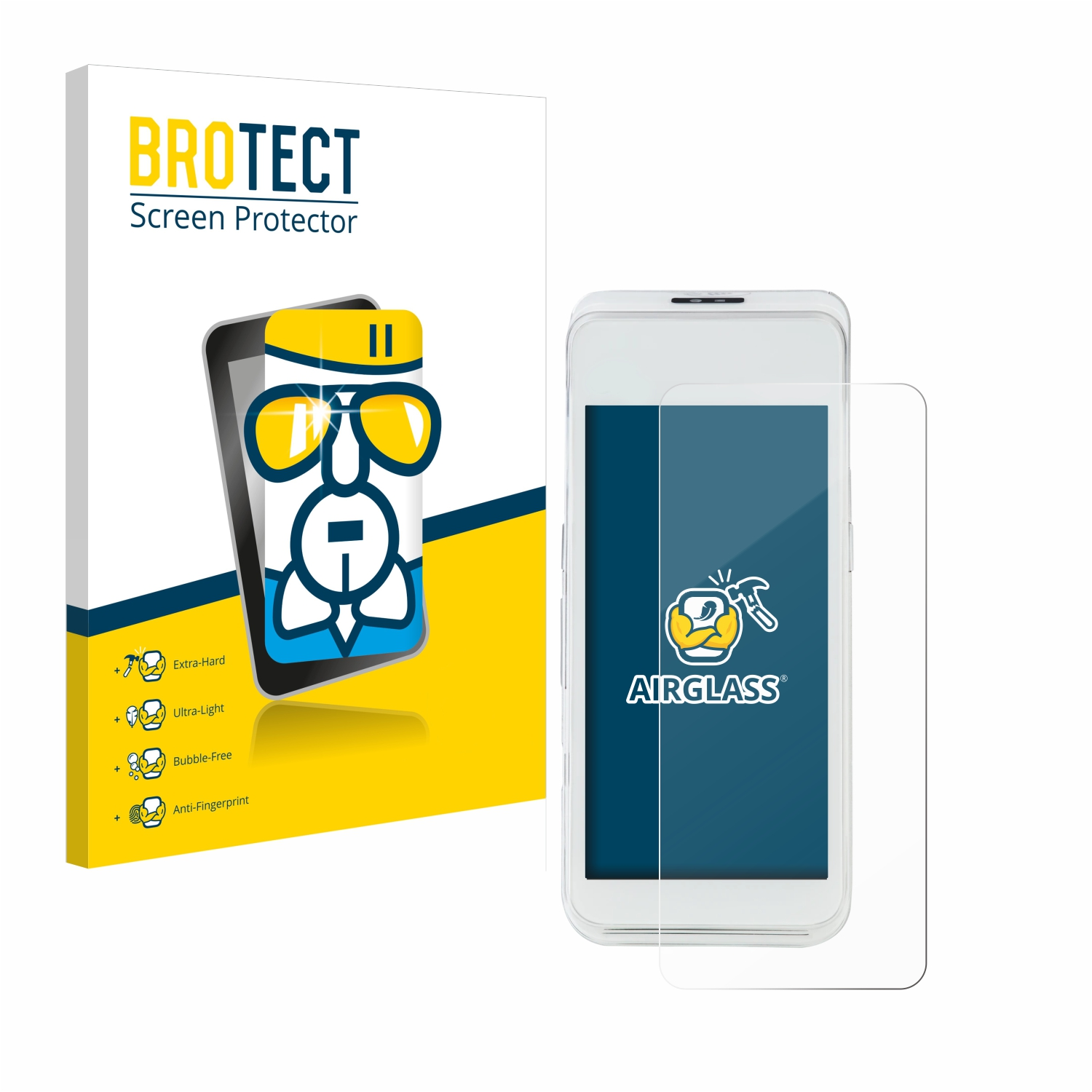Pax Pro) BROTECT Schutzfolie(für A920 klare Airglass