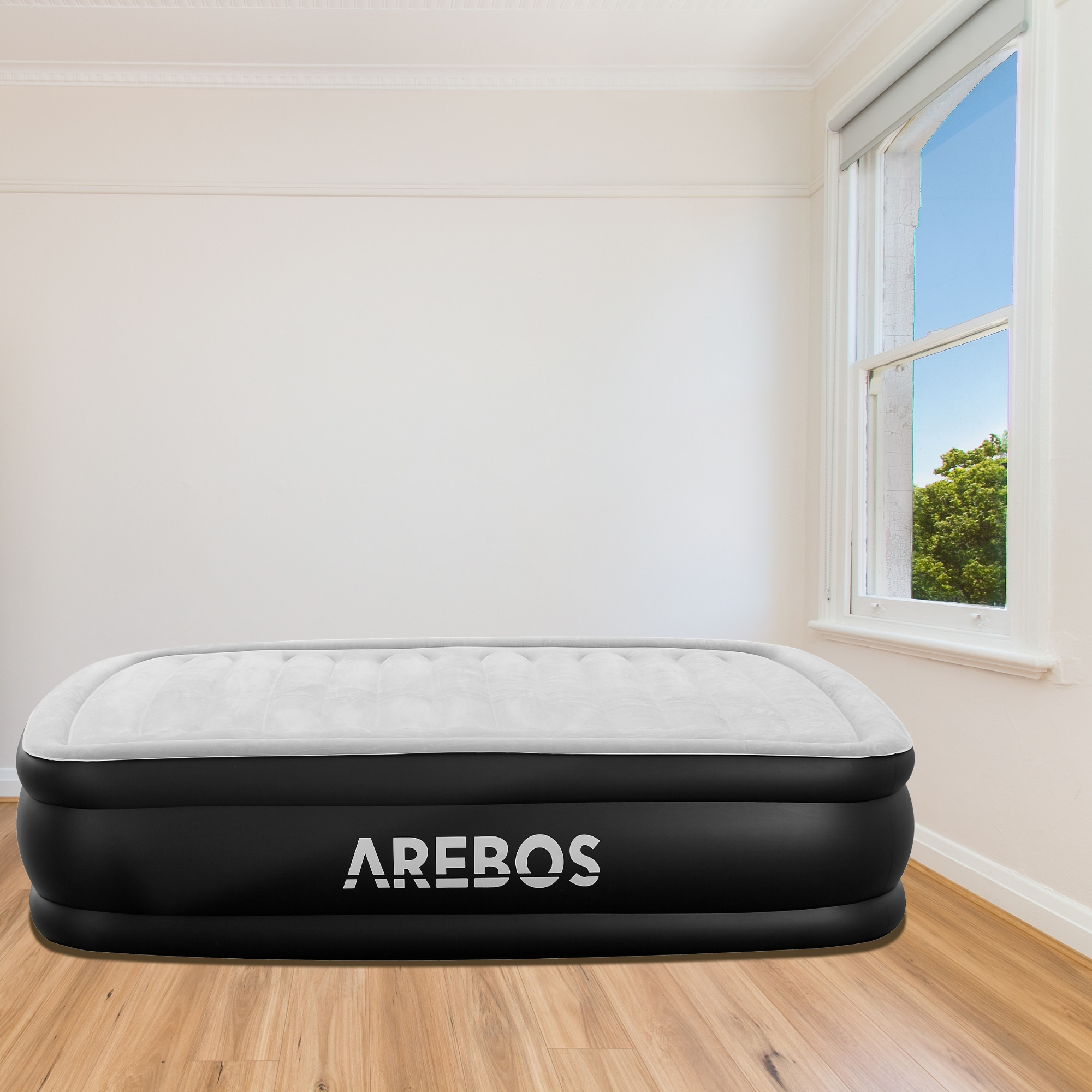 AREBOS Pumpe mit Gästebett Einzeln Selbstaufblasend Luftmatraze