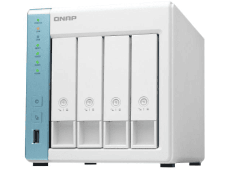 CAPTIVA NAS Server Q75-462 (QNAP TS-431K / 1GB RAM / 4-Bay 40TB mit 4x 10 TB WD Red Plus) 40 TB 3,5 Zoll