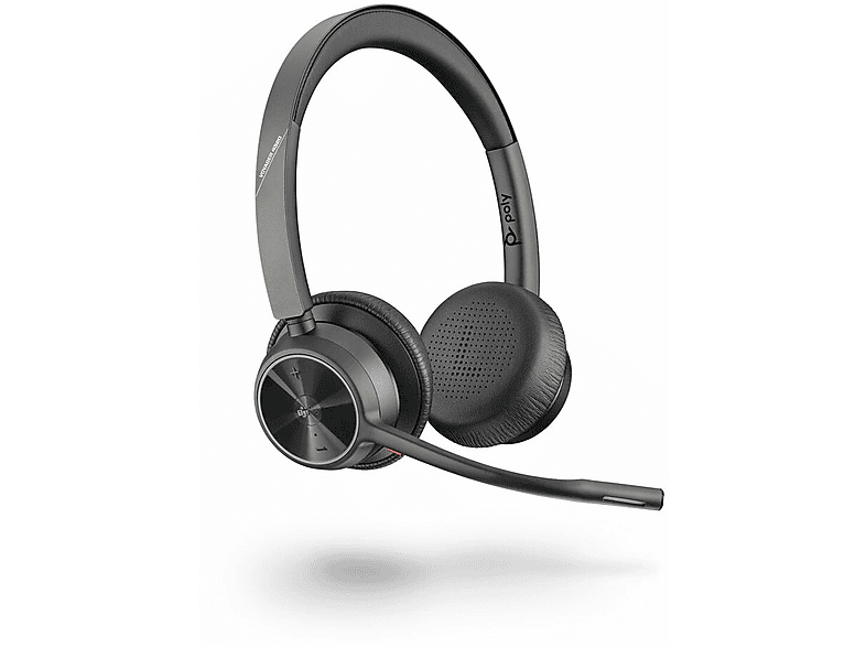 POLY Voyager 4320, Over-ear Bluetooth kopfhörer Bluetooth Schwarz | HiFi-Kopfhörer