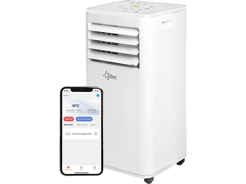 SUNTEC Impuls 2.0 Eco R290 APP mobiles Klimagerät Weiß (Max. Raumgröße: 25 m², EEK: A)