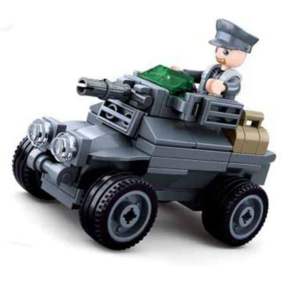 SLUBAN Teile) (78 - WWII Panzerfahrzeug Mini-Set Klemmbausteine