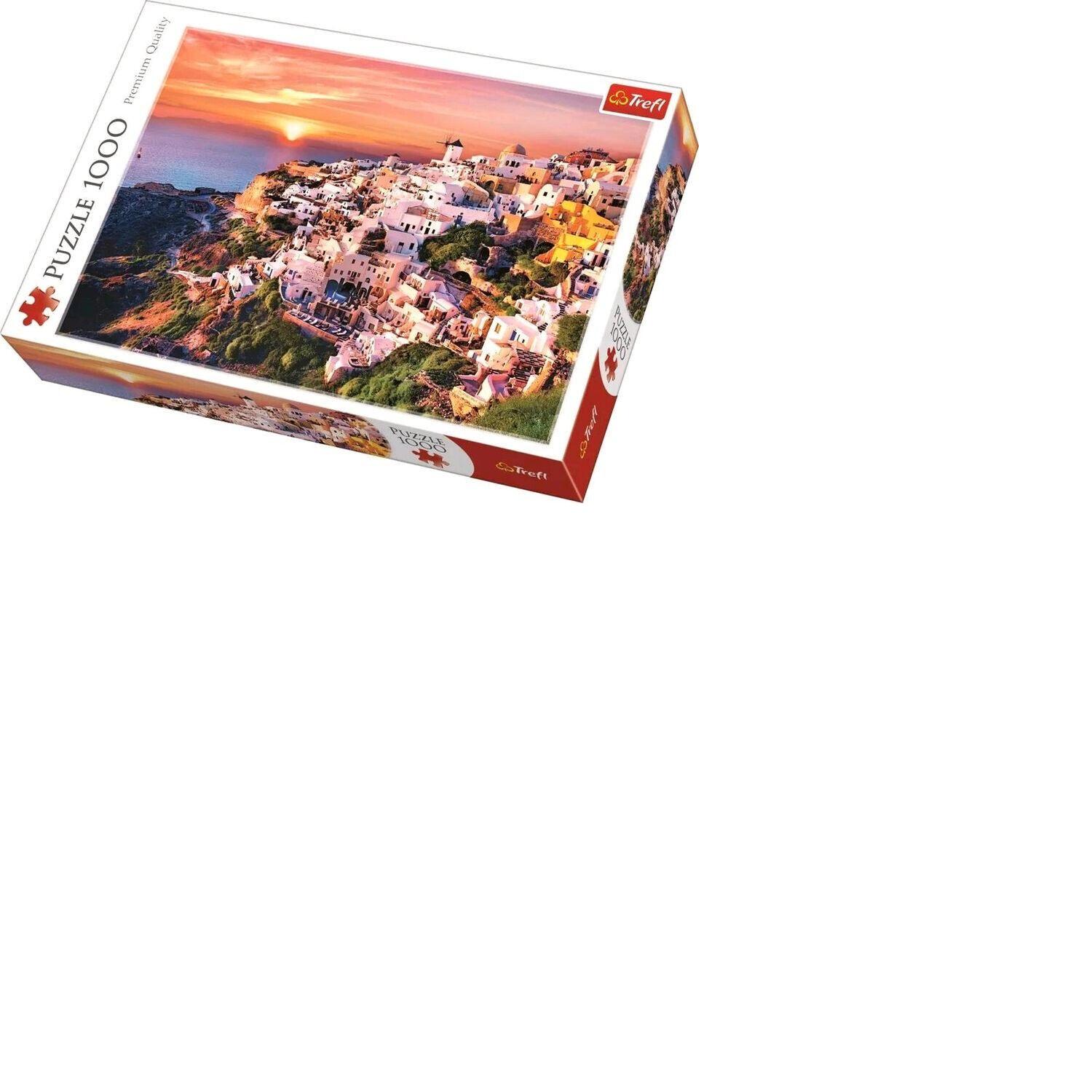 Sonnenuntergang Santorini, auf TREFL Puzzle Griechenland