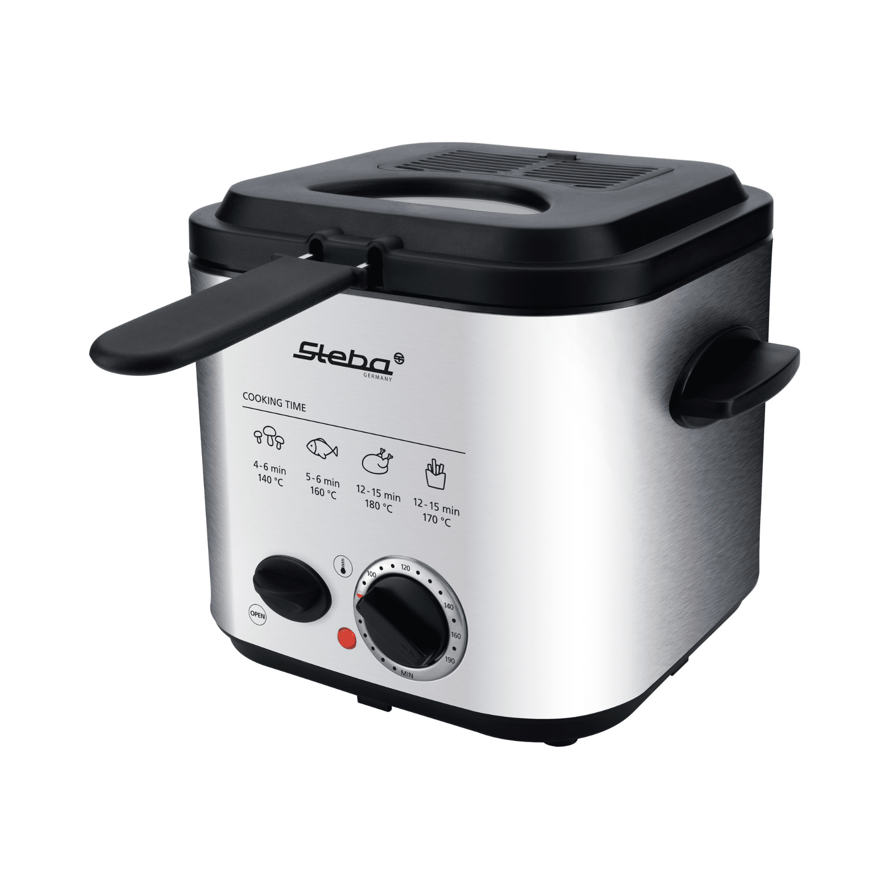 STEBA Mini-Fritteuse und Fondue DF 95 Fritteuse Silber Watt 840