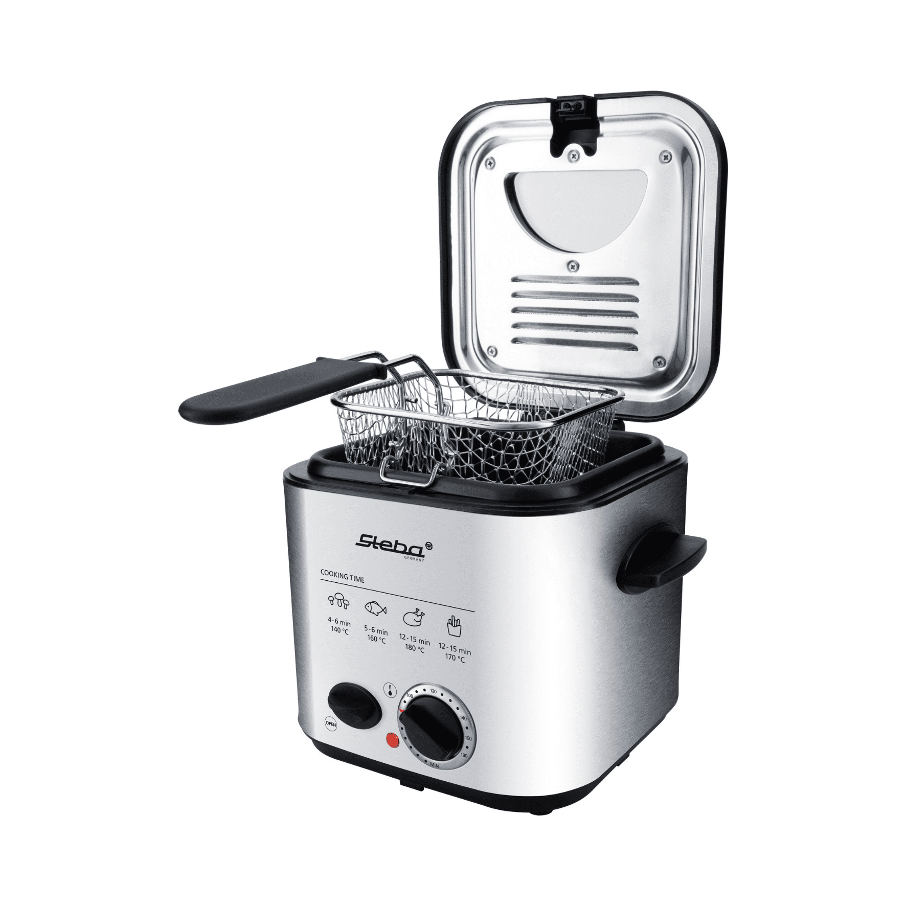 STEBA Silber 95 Watt Mini-Fritteuse 840 Fondue und Fritteuse DF