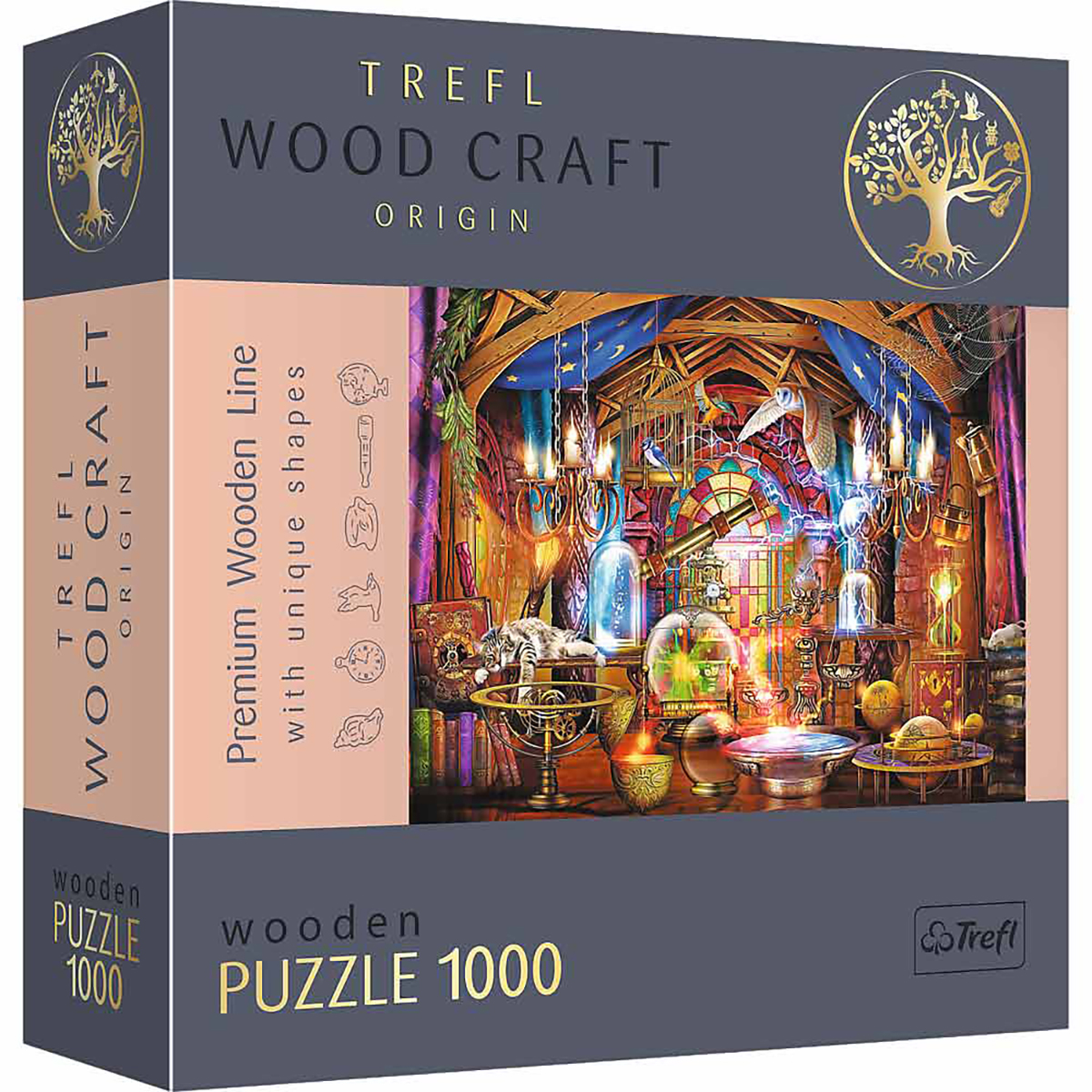 TREFL Zauberkammer Holz Puzzle - Puzzle Teile 1000