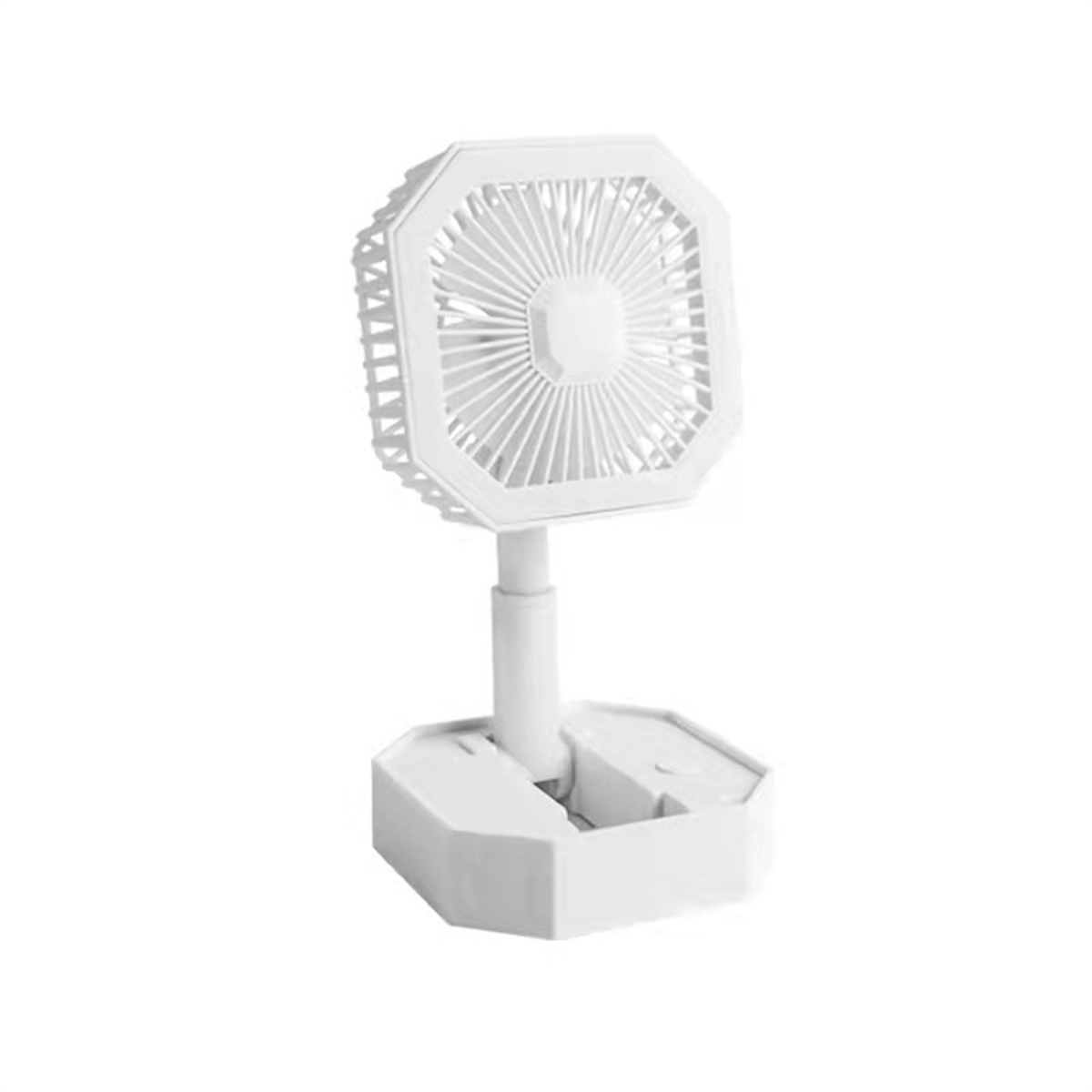 USB-Ladung Ventilatoren Ventilator Mini VentilatorWeißer Einziehbar mit Faltbarer Nachtlicht SYNTEK Tragbar kleiner Weiß
