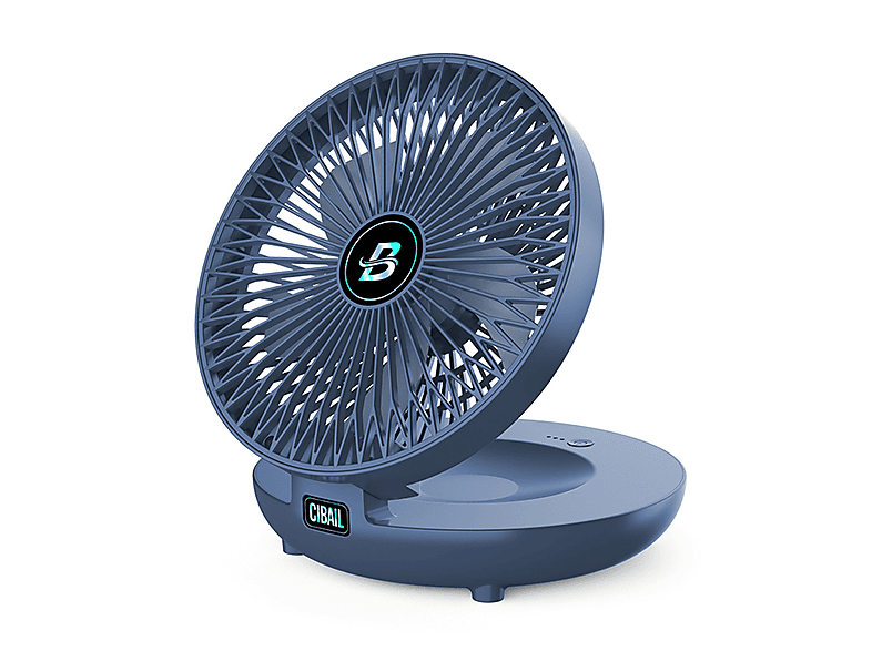 SYNTEK Fan blau stumm USB Wind Blau Desktop Hause Schlafsaal Mini Ventilator hohe tragbar wiederaufladbar