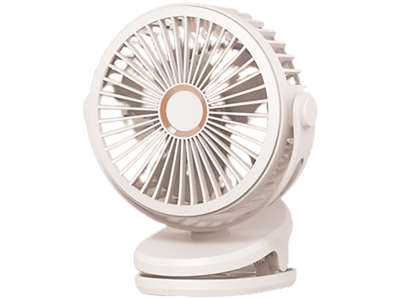 SYNTEK Fan clip kleiner ventilator weiß tragbar usb wiederaufladbar mute sturm schüttelkopf mini Ventilator Weiß 