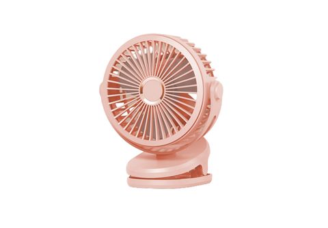 SYNTEK Fan clip kleiner ventilator rosa tragbar usb wiederaufladbar stumm  gale schüttelkopf mini Ventilator Rosa