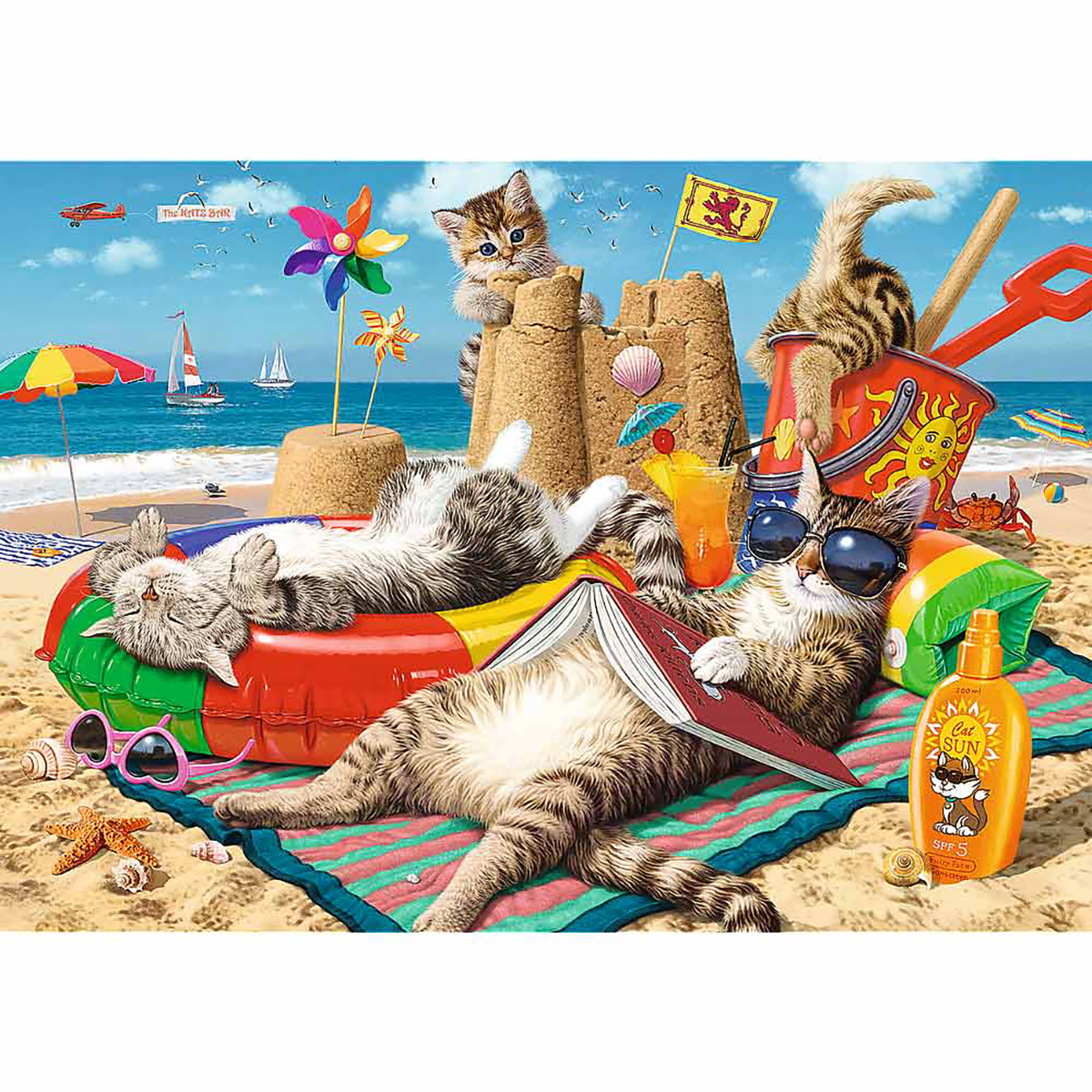 Puzzle Katzen TREFL Urlaub