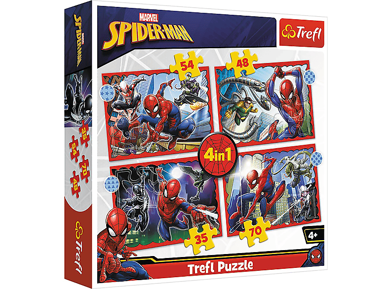 TREFL 4 in 35,48,54,70 Teile 1 Puzzle Puzzle Spide 