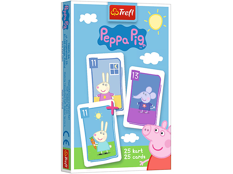 TREFL (25 Pig Kartenspiel Kartenspiel Karten), Peppa